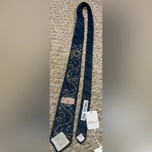 NWT Free People Tricia Fix Embellished Tie - blue - one size / ALL - Picture 11 of 13